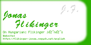 jonas flikinger business card